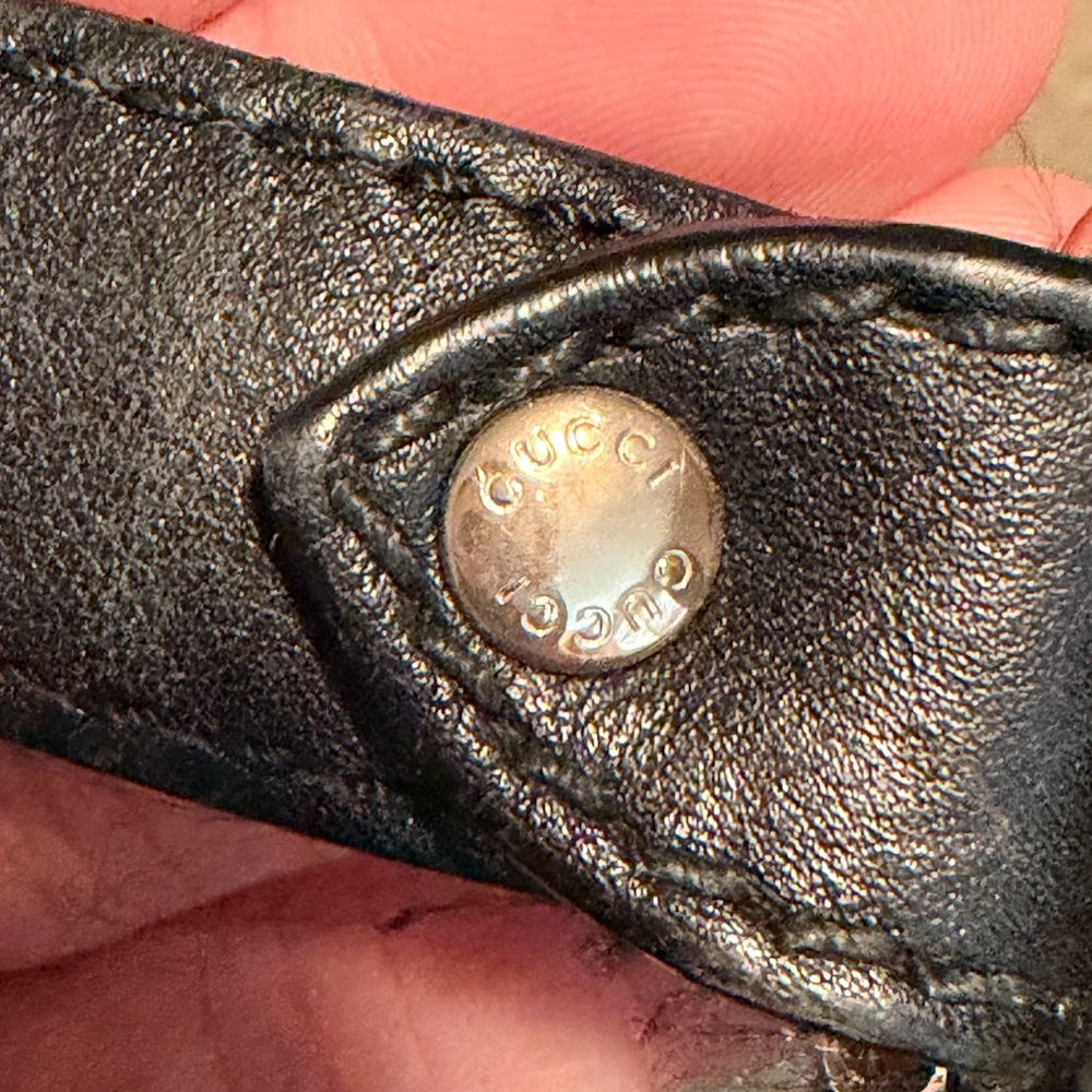 Gucci Sukey Guccissima Black Leather Shoulder Bag - Picture 10 of 14